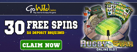 Gowild casino Rugby Star promo